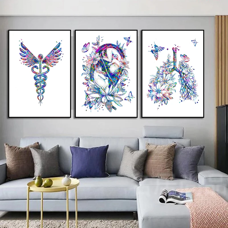 Anatomy Medical Poster Flower  - Medical Lab Posters review and price
