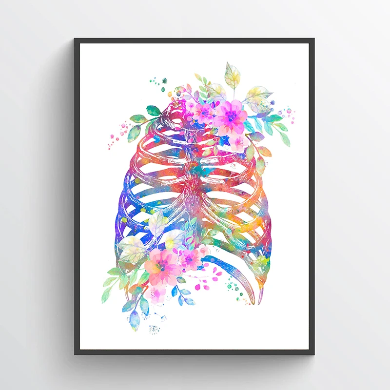 Anatomy Medical Poster Flower  - Medical Lab Posters review and price