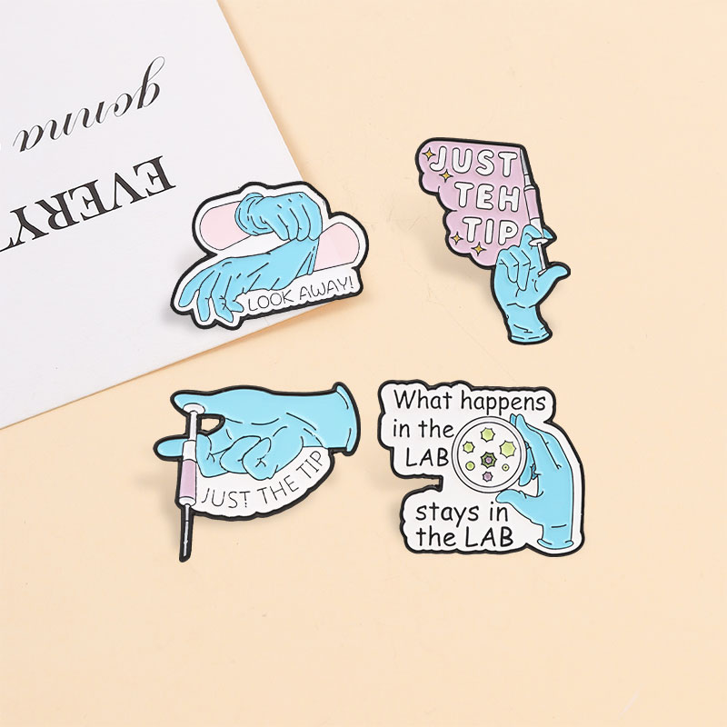 Science Lab Enamel Pins Just T - Medical Lab Tech review and price