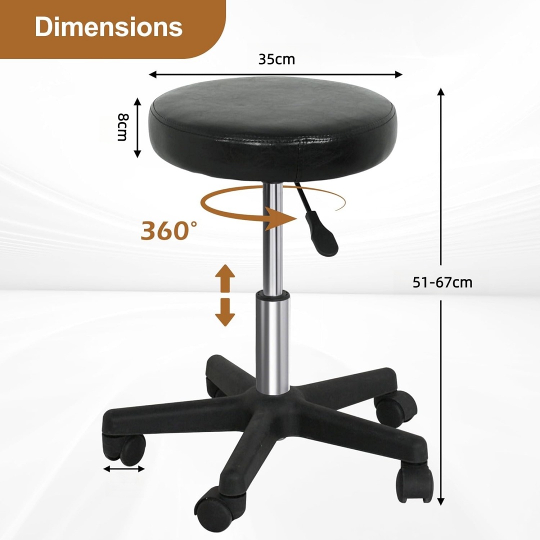 Rolling Stool With Wheels PVC  - Medical Lab Chair review and price