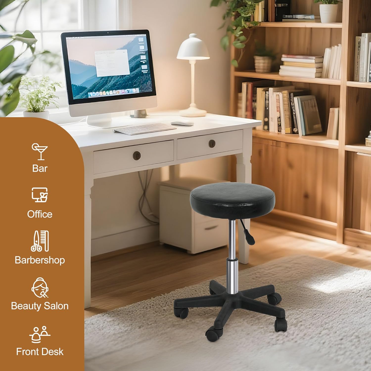 Rolling Stool With Wheels PVC  - Medical Lab Chair review and price